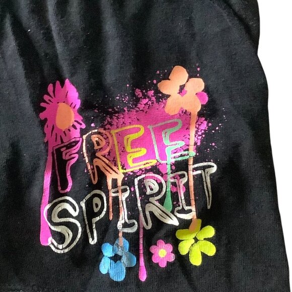 Faded Glory Girls Sweatpants Shorts XS 4-5 Lot Of 2 Black & Gray Elastic Waist - Picture 10 of 12